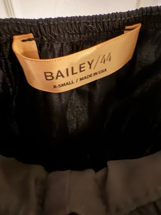 Bailey 44 Black Puff-Sleeve Tie-Front Blouse - Picture 5 of 11